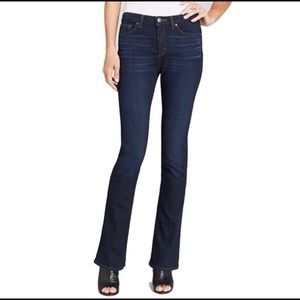 Spanx jeans the slim x slim boot size 26 indigo